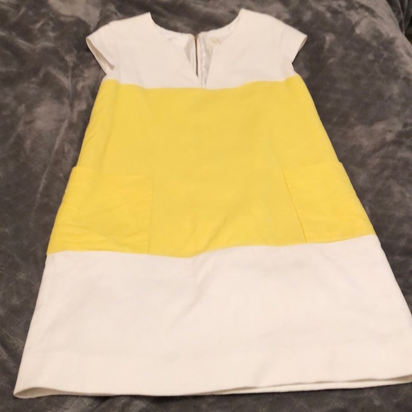 Kate Spade yellow/white color block dress - Picture 3 of 6